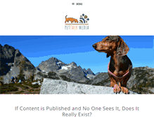 Tablet Screenshot of pettalkmedia.com